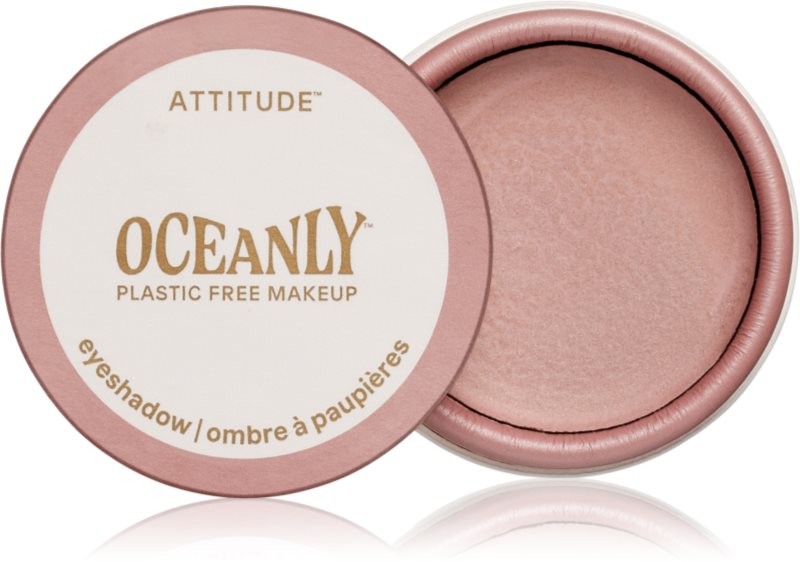 Attitude Oceanly Plastic Free Makeup fard de pleoape cremos cu particule stralucitoare