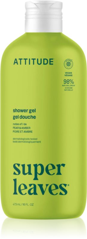 Attitude Super Leaves Pear & Amber gel de dus reconfortant 473 ml