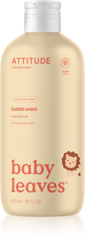 Attitude Baby Leaves Pear Nectar spuma de baie 473 ml