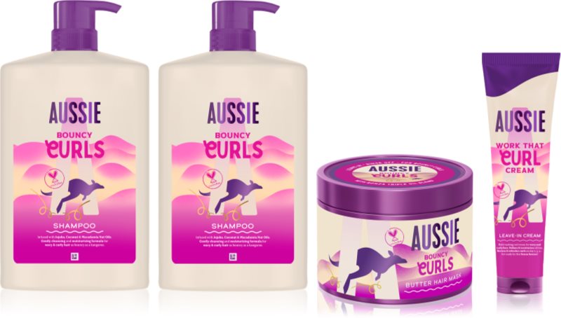 Aussie Bouncy Curls set pentru par ondulat si cret