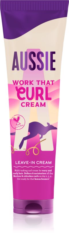 Aussie Bouncy Curls Work That Curl crema leave-in pentru par ondulat si cret 160 ml