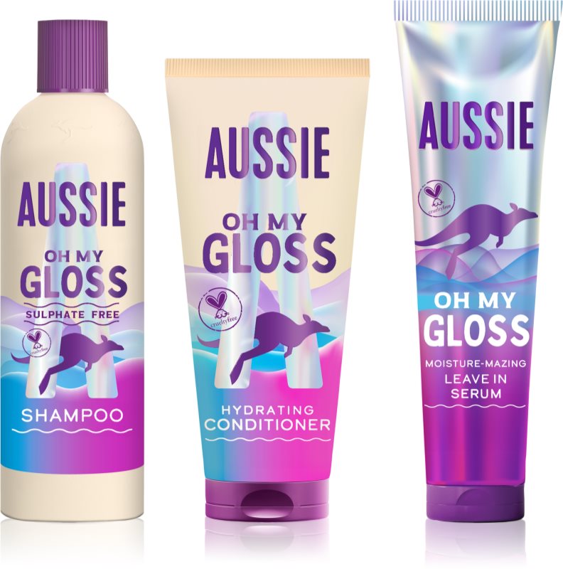 Aussie Oh My Gloss Gift Box set cadou pentru hidratare si stralucire