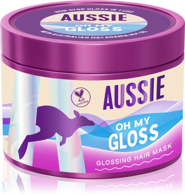 Aussie Oh My Gloss Glossing Hair Mask masca hidratanta pentru păr 500 ml
