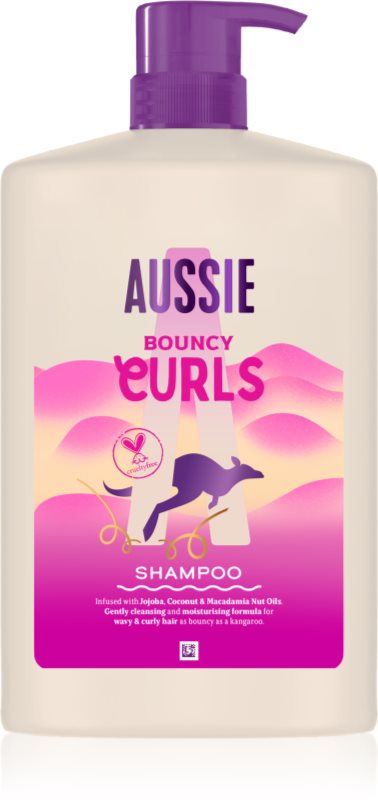Aussie Bouncy Curls șampon intens hidratant pentru par ondulat si cret 1000 ml