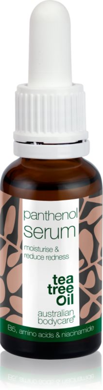 Australian Bodycare Tea Tree Oil & Panthenol ser calmant și hidratant pentru ten uscat și sensibil 30 ml