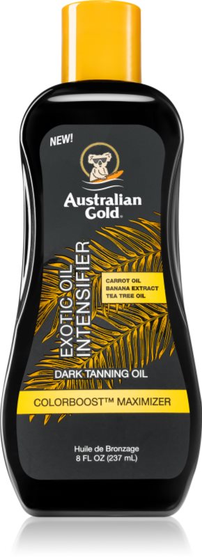 Australian Gold Exotic Intensifier ulei hrănitor pentru un bronz frumos și o piele sănătoasă 237 ml