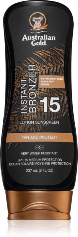 Australian Gold Protect Lotion With Bronzer loțiune de bronzare SPF 15 237 ml