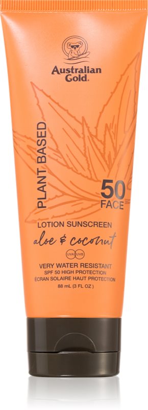 Australian Gold Plant Based crema protectoare pentru fata SPF 50 88 ml