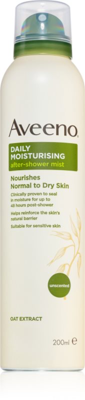 Aveeno Daily Moisturising After Shower Mist bruma de corp hidratanta pentru corp 200 ml
