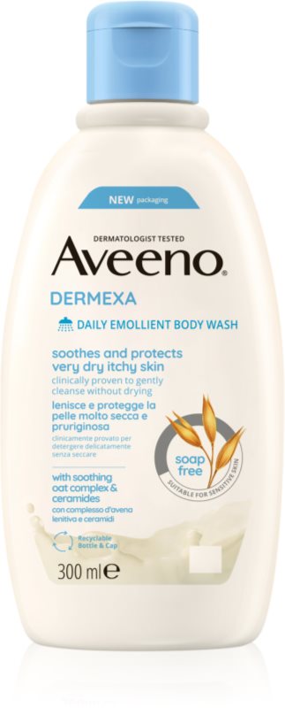 Aveeno Dermexa Daily Emollient Body Wash gel de dus reconfortant 300 ml