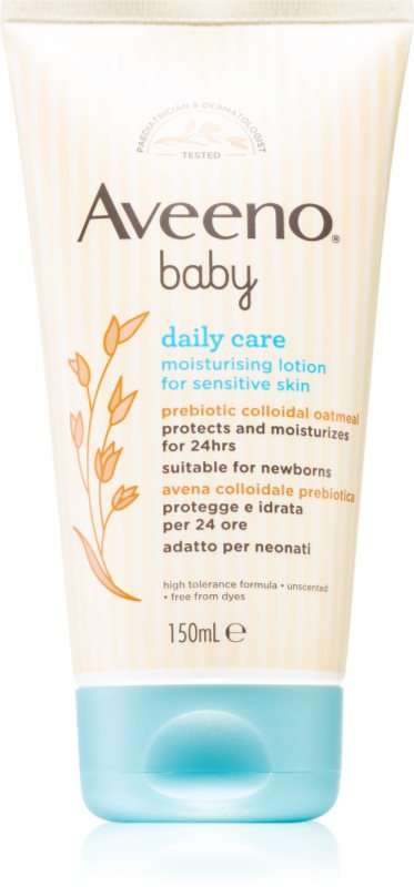 Aveeno Baby Moisturising lotion lapte de corp hidratant pentru nou-născuți și copii 150 ml