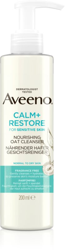 Aveeno Calm + Restore gel de curatare facial pentru piele sensibilă 200 ml