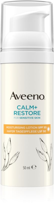 Aveeno Calm + Restore lotiune hidratanta SPF 50 50 ml