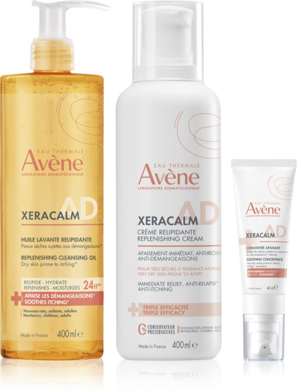 Avène XeraCalm A.D. Lipid-Replenishing Care Set set pentru piele uscata spre atopica