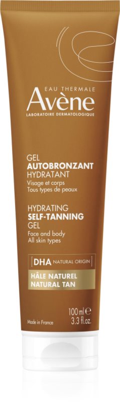 Avène Sun Hydrating Self-Tanning Gel gel autobronzant pentru fata si corp pentru toate tipurile de ten 100 ml