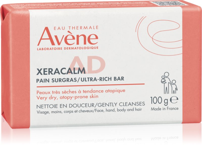 Avène XeraCalm A.D. Ultra-Rich Bar cub de spălare ultra hrănitor pentru piele uscata spre atopica 100 g