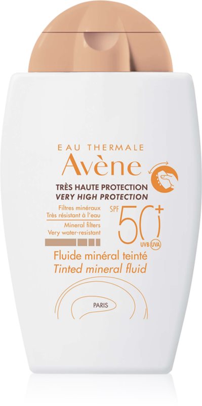 Avène Sun Mineral Fluid Tinted tratament pentru protectie solara SPF 50+ 40 ml