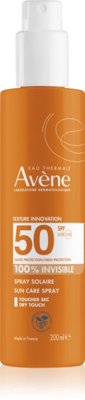 Avène Sun Care Spray 100% Invisible spray protector pentru plajă SPF 50 200 ml