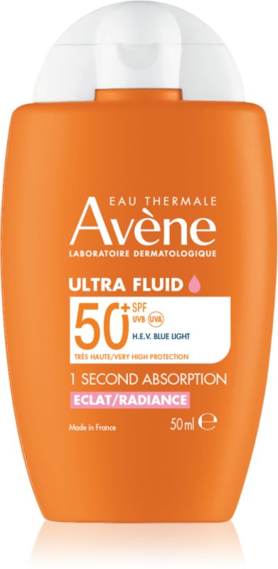 Avène Sun Ultra Fluid Radiance fluid radiant protectie solara SPF 50+ 50 ml