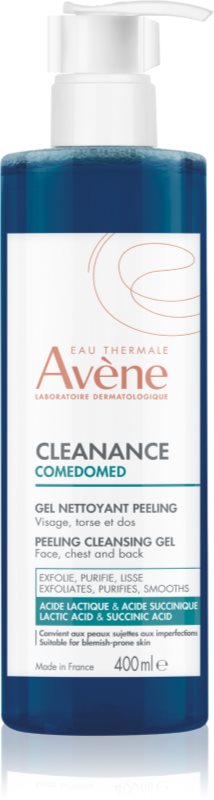 Avène Cleanance Comedomed Gel Peeling gel de curatare exfoliant pentru ten gras si problematic 400 ml