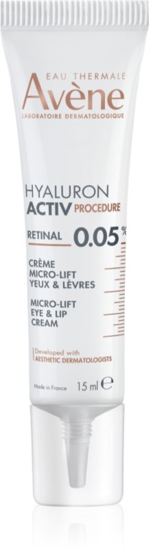 Avène Hyaluron Activ Procedure Micro-Lift Eye & Lip Cream 0.05% Retinal crema cu efect de lifting cu retinal 15 ml
