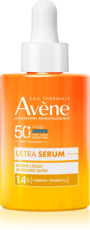 Avène Sun Ultra Serum Activates Glow ser protector pentru o piele mai luminoasa SPF 50+ 30 ml