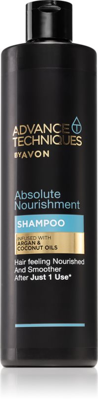 Avon Advance Techniques Absolute Nourishment Șampon nutritiv cu ulei de argan marocan pentru toate tipurile de păr