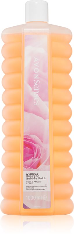 Avon Senses L'amour Sunrise spuma de baie cu aromă de trandafiri