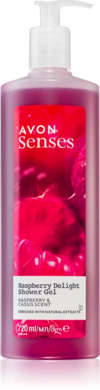 Avon Senses Raspberry Delight gel calmant pentru dus