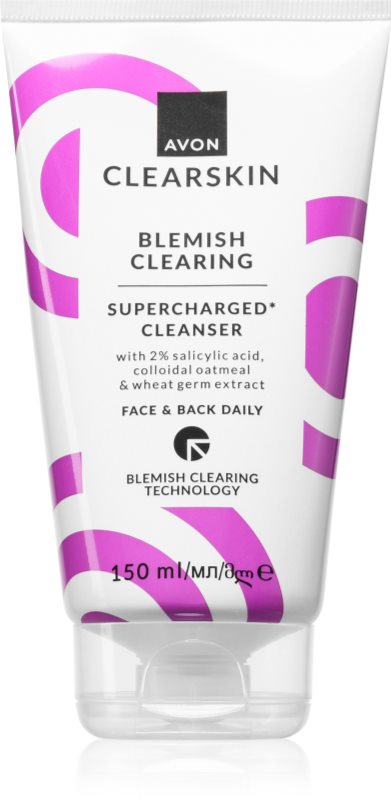Avon Clearskin Blemish Clearing gel de curatare facial împotriva roșeții tenului 150 ml