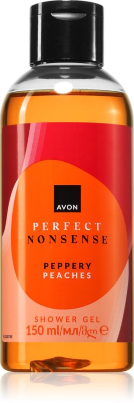 Avon Perfect Nonsense Peppery Peaches gel parfumat pentru duș pentru femei 150 ml