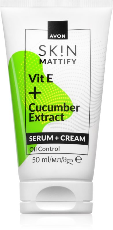 Avon Mattify Vit E + Cucumber Extract crema 2 in 1 50 ml