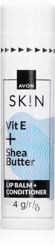 Avon Sk!n Vit E + Shea Butter balsam de buze nutritiv unt de shea 4 g