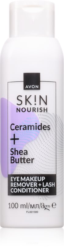 Avon Sk!n Ceranudes + Shea Butter demachiant pentru ochi 2 in 1 100 ml