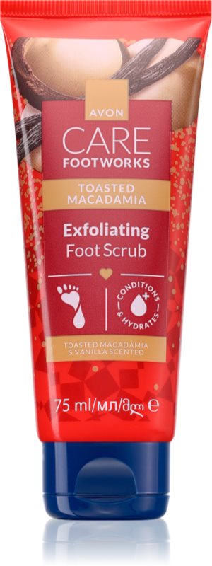 Avon Care Toasted Macadamia peeling exfoliant pentru picioare 75 ml