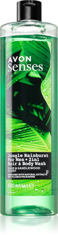 Avon Senses Jungle Rainburst gel de dus si sampon 2in1 500 ml