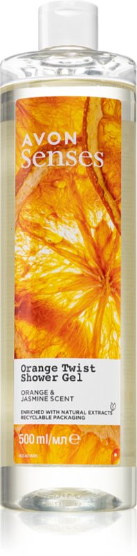 Avon Senses Orange Twist gel de dus revigorant 500 ml