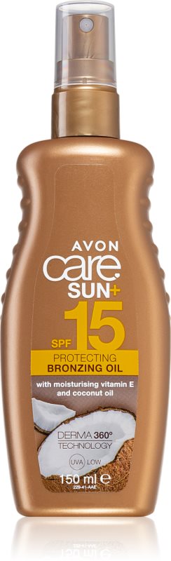 Avon Care Sun + Bronze ulei uscat cu protecție solară SPF 15 150 ml