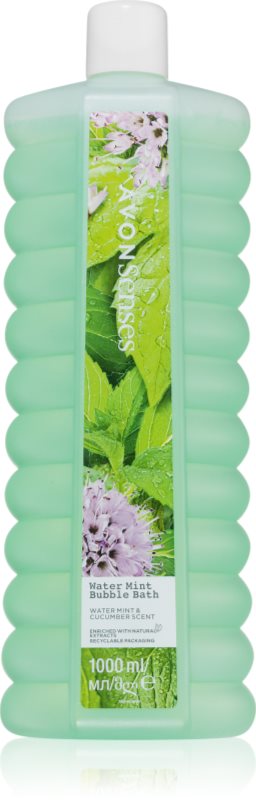 Avon Senses Water Mint & Cucumber Scent spuma de baie 1000 ml