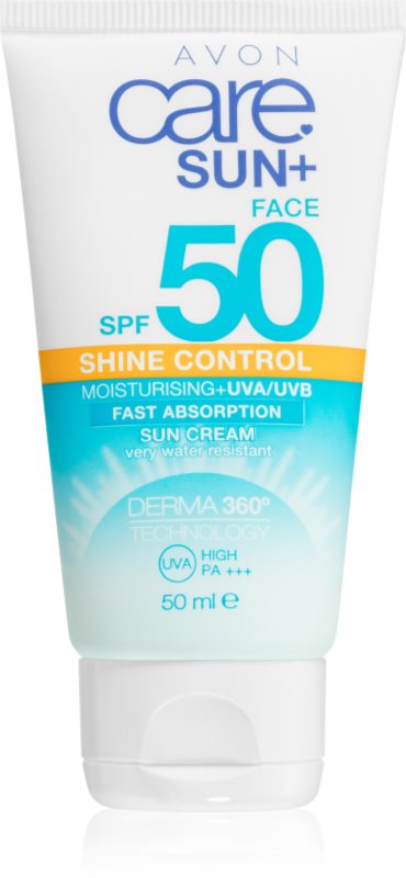 Avon Care Sun + crema matifianta plaja SPF 50 50 ml