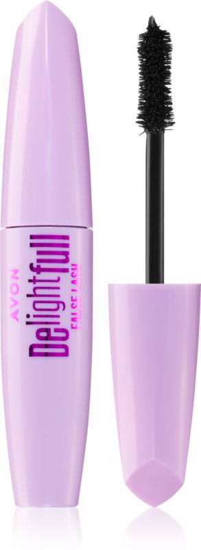 Avon DelightFull False Lash mascara pentru gene lungi și dese culoare Blackest Black 10 ml