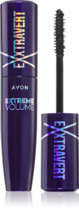 Avon Exxtravert Extreme Volume mascara pentru extra volum culoare Blackest Black 9,5 ml