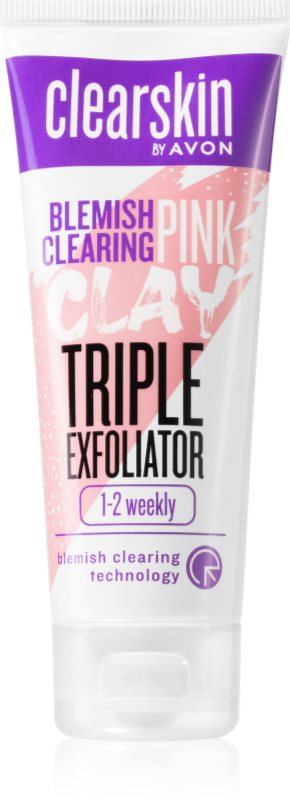 Avon Clearskin Blemish Clearing demachiant cu efect de peenling impotriva acneei 75 ml