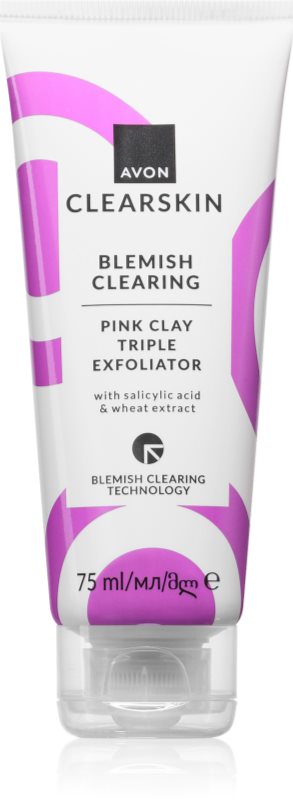 Avon Clearskin Blemish Clearing demachiant cu efect de peenling impotriva acneei 75 ml