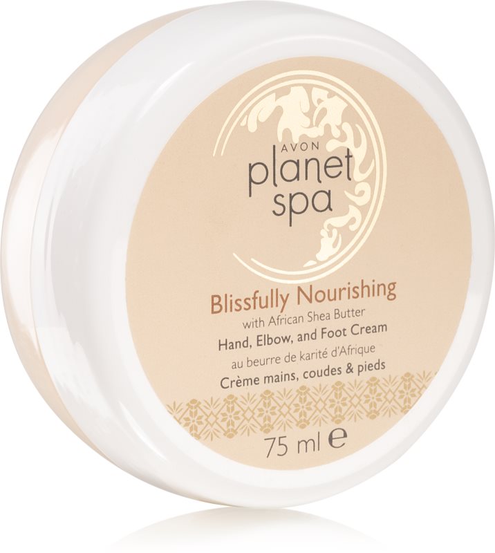 Avon Planet Spa Blissfully Nourishing cremă hrănitoare pentru mâini pentru picioare 75 ml