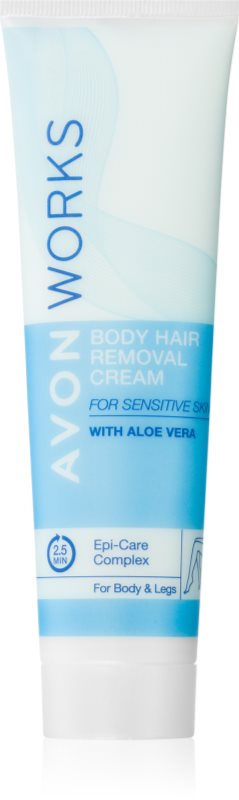 Avon Works Aloe Vera crema depilatoare pentru piele sensibila 100 ml