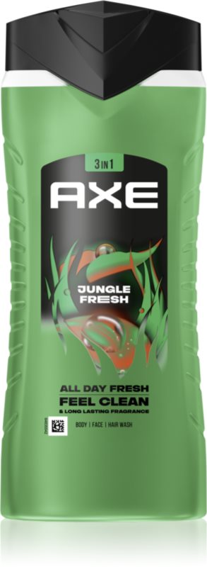 Axe Jungle Fresh gel de dus pentru față, corp și păr 400 ml