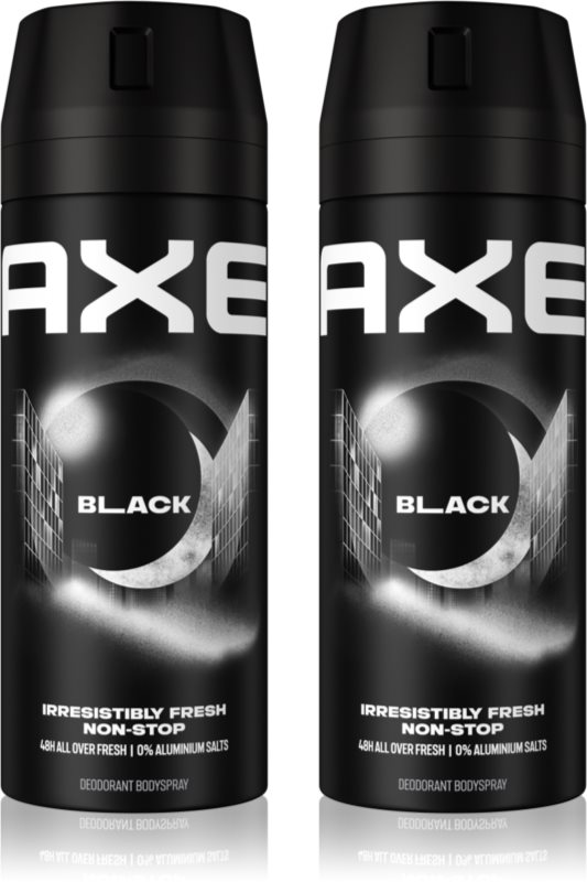 Axe Black Frozen Pear & Cedarwood spray şi deodorant pentru corp ambalaj economic 2 x 150 ml