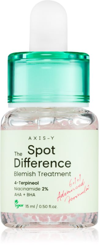 AXIS-Y 6+1+1 Advanced Formula Spot The Difference Blemish Treatment tratament topic pentru acnee pentru piele sensibilă 15 ml