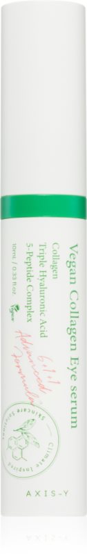 AXIS-Y 6+1+1 Advanced Formula Vegan Collagen Eye Serum ser de ochi împotriva pungilor și a ridurilor cu colagen 10 ml